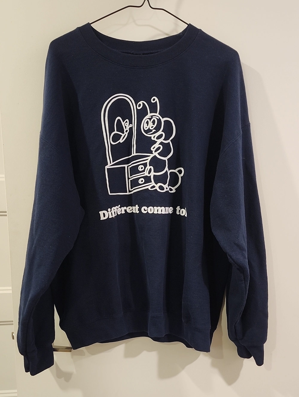 P2P 26" Navy Graphic Crewneck Sweatshirt